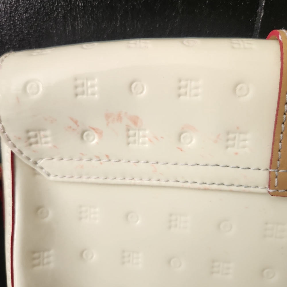 Arcadia Cream and Tan Crossbody Purse **Please Read Description** - Picture 7 of 14
